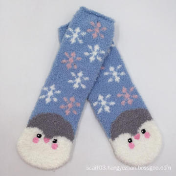 Fuzzy indoor socks for girl